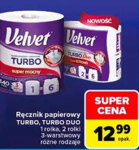 Ręcznik papierowy Velvet TURBO DUO 3-warstwowy