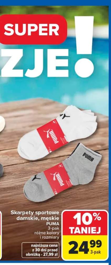 Skarpety sportowe damskie PUMA 3-pak
