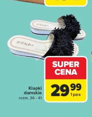 Klapki damskie rozm. 36 - 41