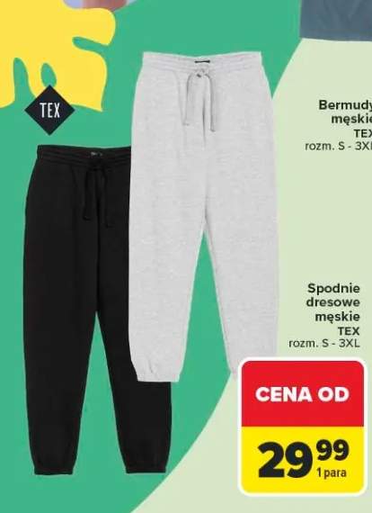 Spodnie dresowe męskie TEX rozm. S - 3XL