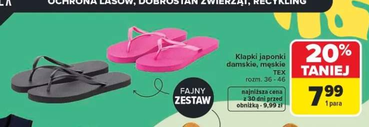 Klapki japonki męskie TEX rozm. 36-46