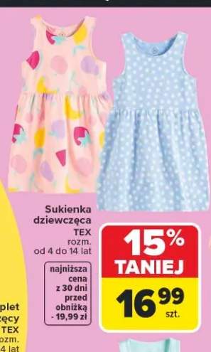 Sukienka dziewczęca TEX