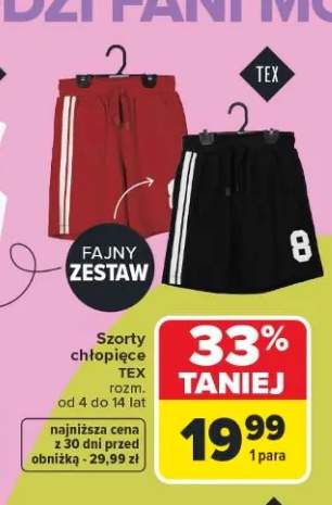 Szorty chłopięce TEX