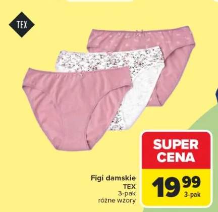 Figi damskie TEX 3-pak
