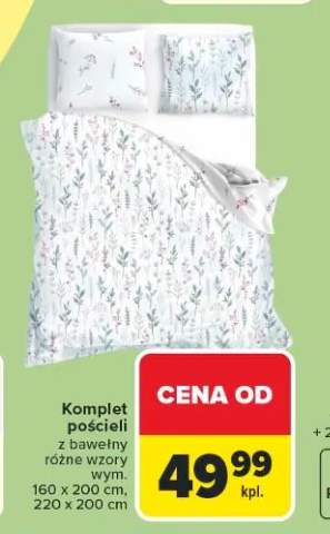 Komplet pościeli z bawełny wym. 160x200cm, 220x200cm