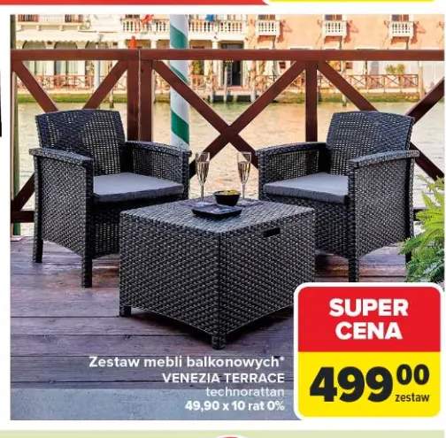 Zestaw mebli balkonowych VENEZIA TERRACE technorattan