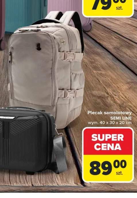 Plecak samolotowy SEMI LINE 40x30x20cm