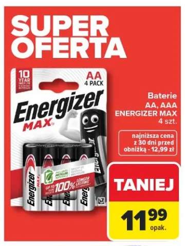 Baterie AA ENERGIZER MAX 4-pak
