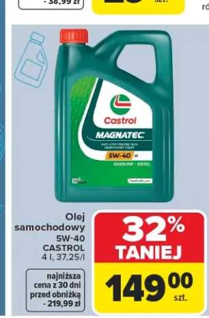 Olej samochodowy 5W-40 CASTROL 4l