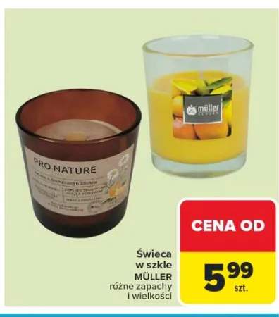 Świeca w szkle MÜLLER