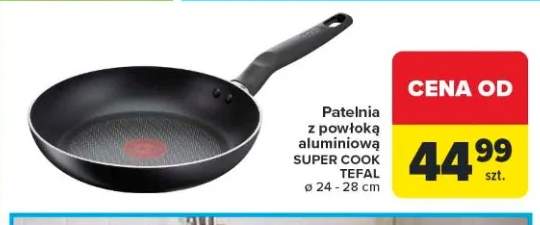 Patelnia z powłoką aluminiową SUPER COOK TEFAL 24-28cm