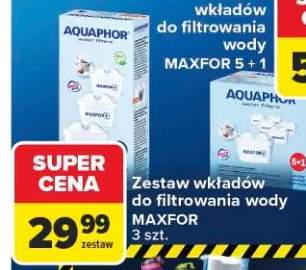 Zestaw wkładów do filtrowania wody AQUAPHOR MAXFOR 3szt.