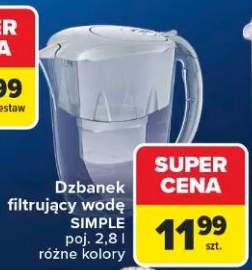 Dzbanek filtrujący wodę AQUAPHOR SIMPLE poj. 2,8l