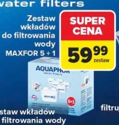 Zestaw wkładów do filtrowania wody AQUAPHOR MAXFOR 5+1