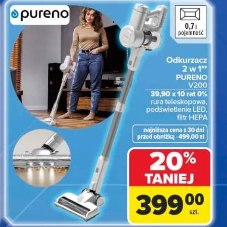Odkurzacz 2 w 1 PURENO V200 0,7l