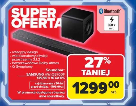 Soundbar SAMSUNG HW-QS700F
