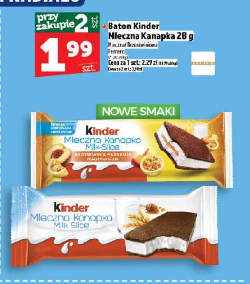 Baton Kinder Mleczna Kanapka Mleczna