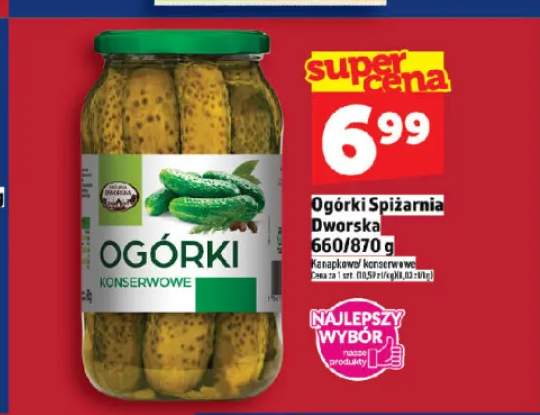 Ogórki konserwowe Spiżarnia Dworska