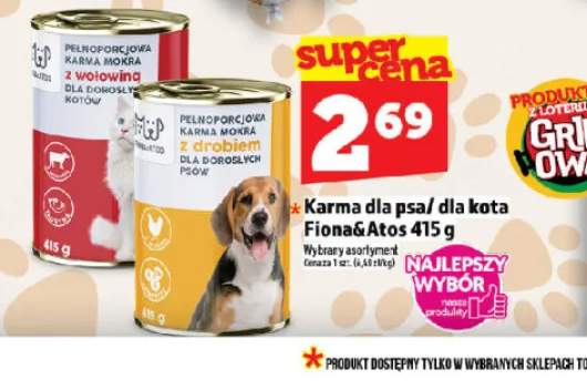 Karma mokra dla psa z drobiem Fiona&Atos