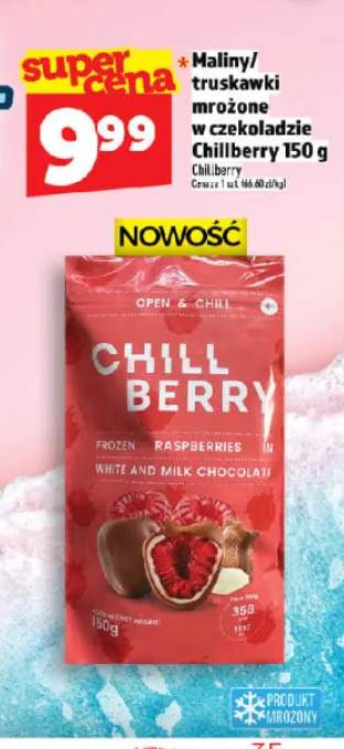 Maliny mrożone w czekoladzie Chillberry