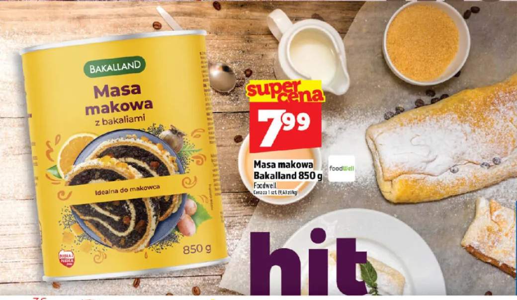 Masa makowa z bakaliami Bakalland