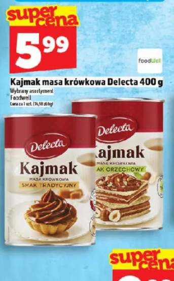 Kajmak masa krówkowa smak orzechowy Delecta