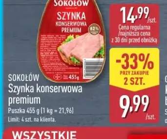 Szynka konserwowa premium SOKOŁÓW