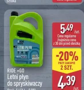 Letni płyn do spryskiwaczy RIDE +GO