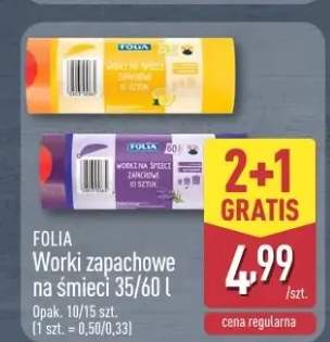 Worki zapachowe na śmieci 60l FOLIA