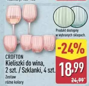 Kieliszki do wina i szklanki CROFTON