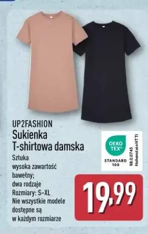 Sukienka T-shirtowa damska UP2FASHION