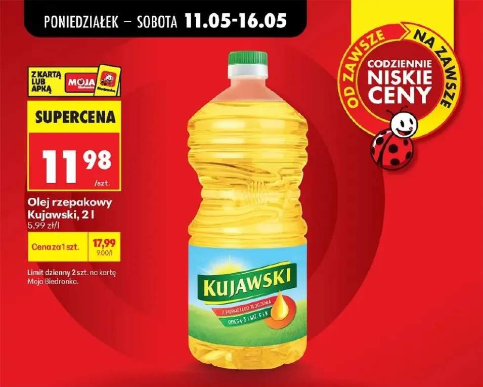 Olej rzepakowy Kujawski 2l