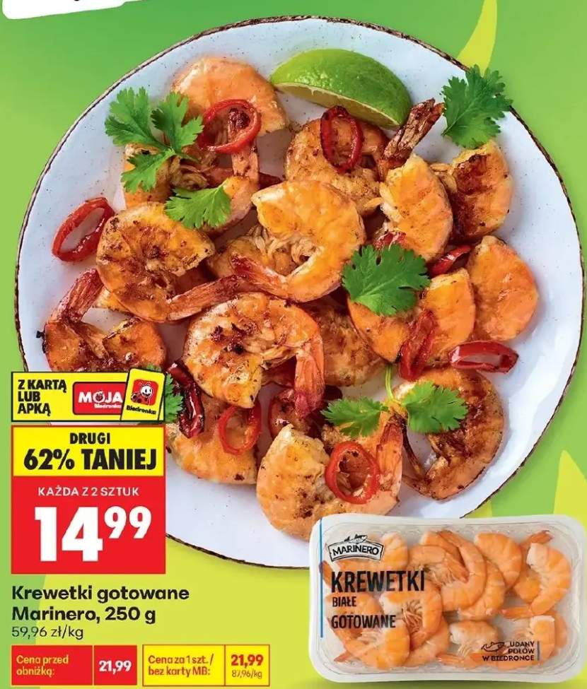 Krewetki gotowane Marinero