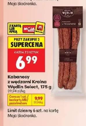 Kabanosy z wędzarni Kraina Wędlin Select
