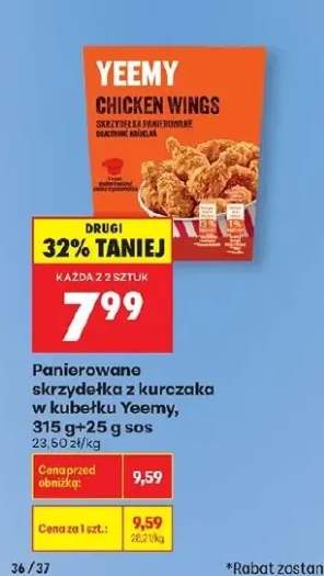 Panierowane skrzydełka z kurczaka w kubełku Yeemy