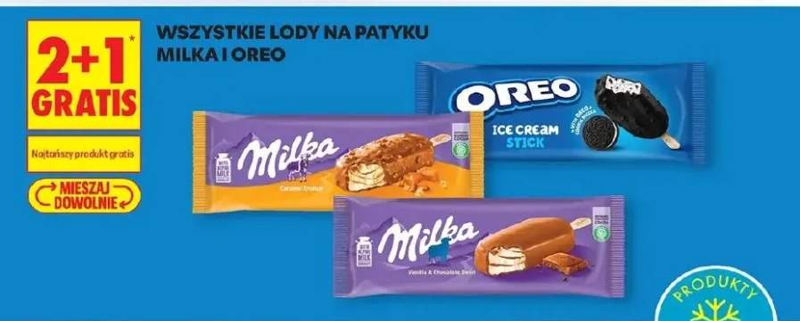 Lody na patyku Milka Caramel Crunch