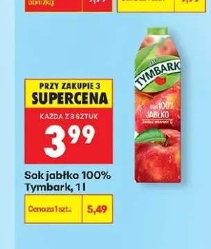 Sok jabłko 100% Tymbark