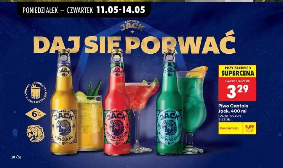 Piwo Captain Jack Watermelon Margarita