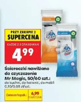Ściereczki nawilżane do czyszczenia Mr Magic do kuchni