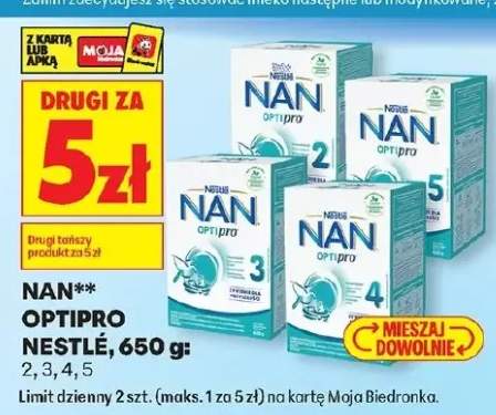 Mleko modyfikowane NAN OPTIPRO 2 650g