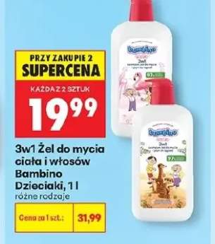 3w1 Żel do mycia ciała i włosów Bambino Dzieciaki