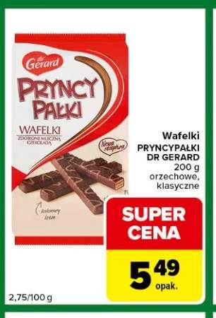 Wafelki Pryncypałki Dr Gerard orzechowe