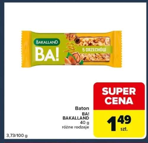 Baton BA! BAKALLAND 5 orzechów