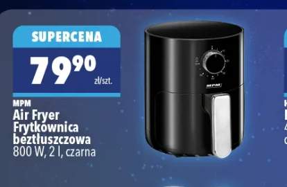 Air Fryer Frytkownica beztłuszczowa MPM 800W 2l czarna
