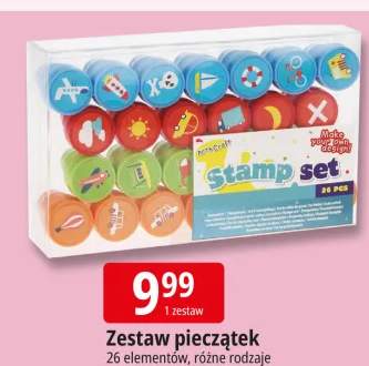 Zestaw pieczątek 26 elementów