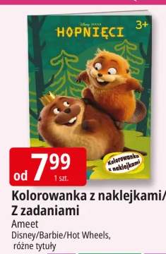 Kolorowanka z naklejkami Z zadaniami Ameet Disney/Barbie/Hot Wheels