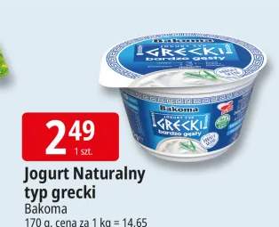 Jogurt Naturalny typ grecki Bakoma