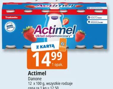 Actimel Danone truskawkowy