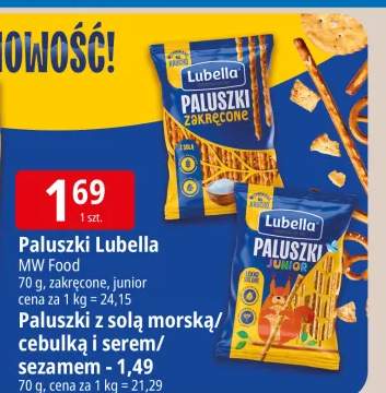 Paluszki zakręcone Lubella