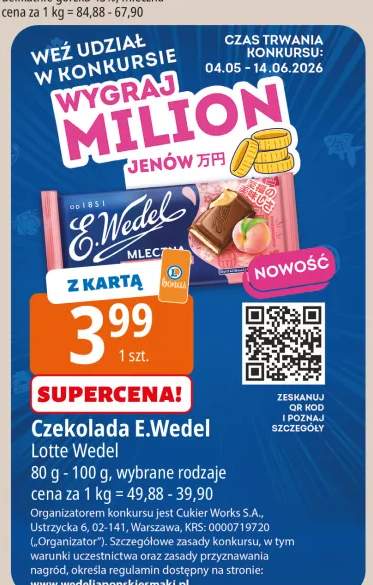Czekolada E.Wedel mleczna